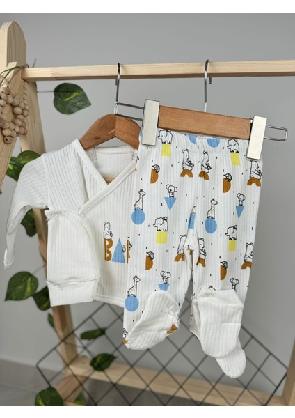 Baby Animal Desenli Yenidoğan 5'li Set
