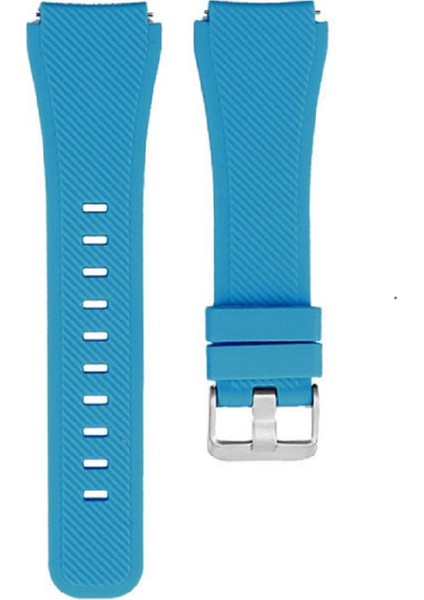 Huawei Watch Gt3 Se ile Uyumlu Kordon Tırtık Desenli Tokalı Silikon Kayış