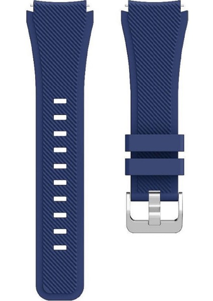 Honor Watch Gs Pro ile Uyumlu Kordon Tırtık Desenli Tokalı Silikon Kayış