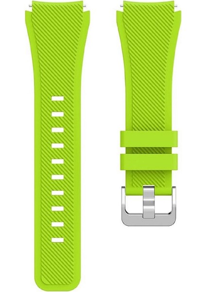 Huawei Watch Gt3 Se ile Uyumlu Kordon Tırtık Desenli Tokalı Silikon Kayış