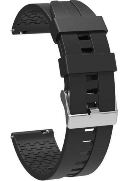 Huawei Watch Gt3 Pro 46MM ile Uyumlu Kordon Oyuk Desenli Tokalı Silikon Kayış modelleri