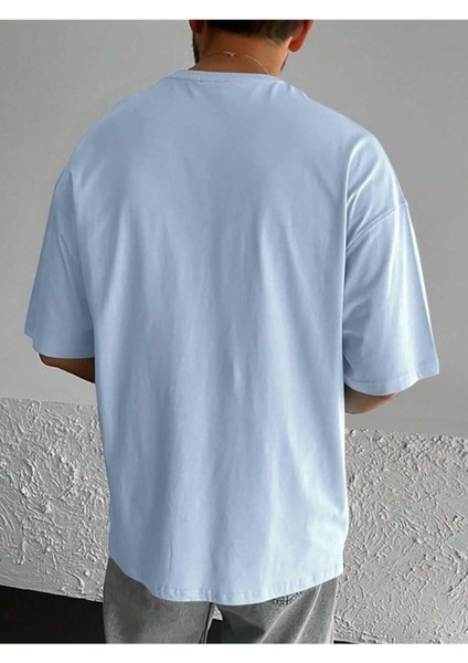 Erkek Bira Babası Dad Beer Baskılı Bisiklet Yaka Salaş Oversize Boyfriend Siyah, Beyaz, Bej, Mavi T-Shirt fiyatları