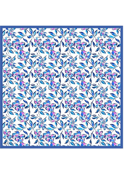 Caliope Twill Eşarp Mavi