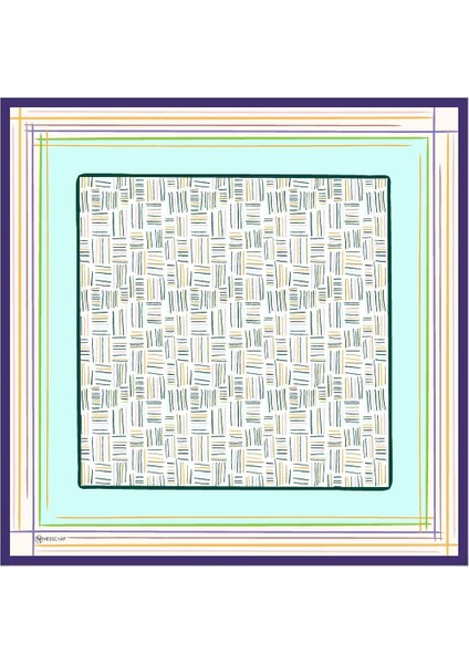 Nicci Twill Eşarp Turkuaz