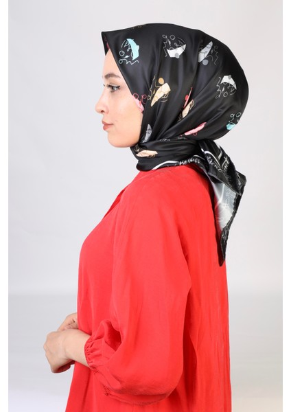 Be Different Twill Eşarp Siyah modelleri