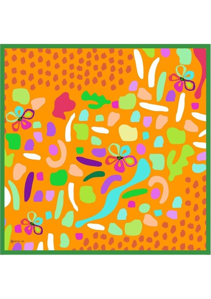 Rita Twill Eşarp Turuncu