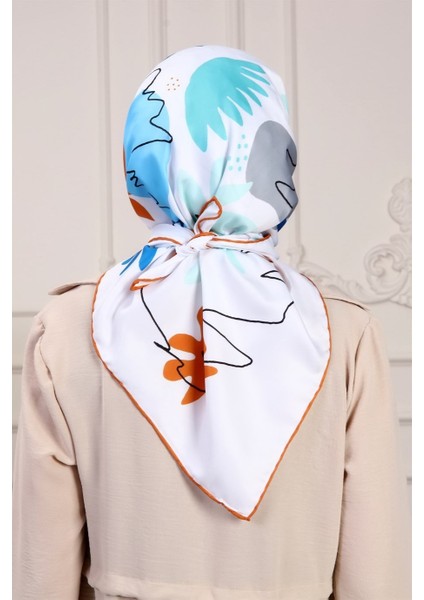 Olivia Twill Eşarp Beyaz modelleri