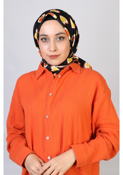 Cinta Twill Eşarp Siyah