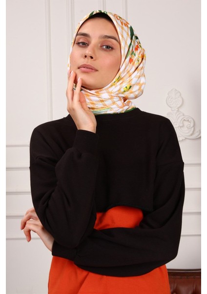 Mirala Twill Eşarp Sarı