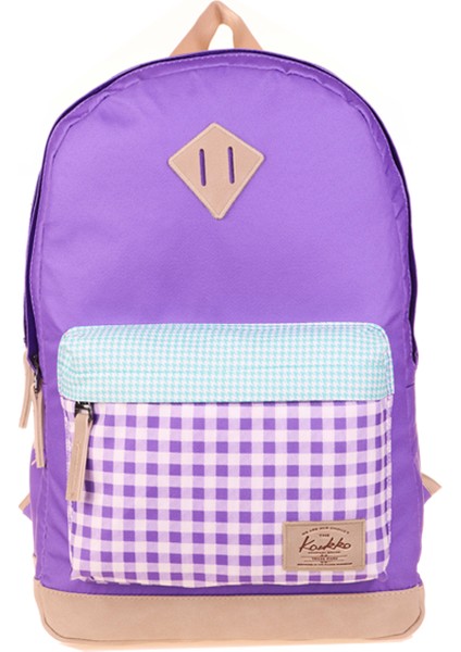 Wichlight Sırt Çantası Plaid Lila K1646