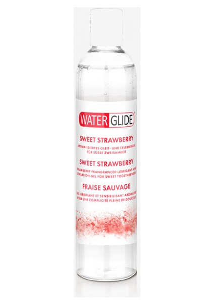 Çilekli Lubrikant Jel Water Glide Büyük Boy 400ML Kolay Taşınır Kolay Girişler Için Kişisel Kullanım Strawberry Lubricant Gel