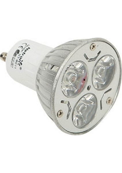 Netron Çanak LED Spot Ampul GU10 Kırmızı 3 W