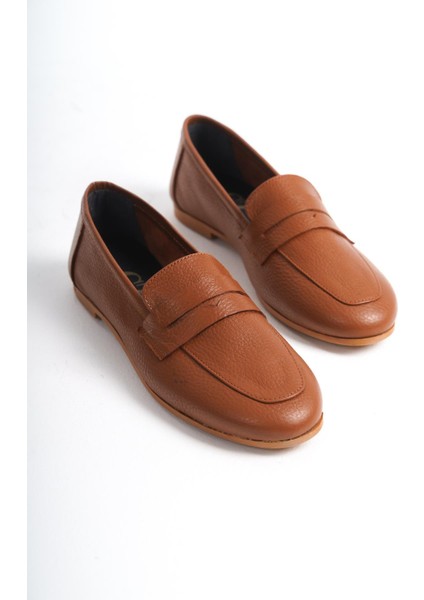 Kadın Deri Toka Detaylı Esnek Taban Loafer Ayakkabı modelleri
