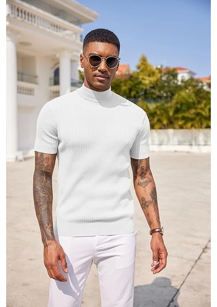 Sow Yarım Balıkçı Triko T-Shirt