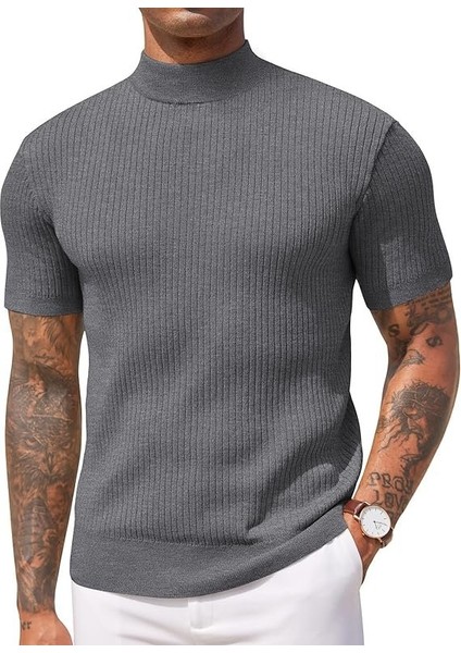 Sow Yarım Balıkçı Triko T-Shirt