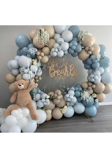 ^^ Doğum Günü Konsepti *Derin Okyanus*Deniz Kumu*Fırtına Mavisi* 60 lı Balon Zinciri Parti Seti