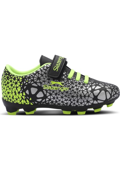 CRYSTAL Unisex Çocuk Halısaha Futbol Kramponu Siyah / Yeşil