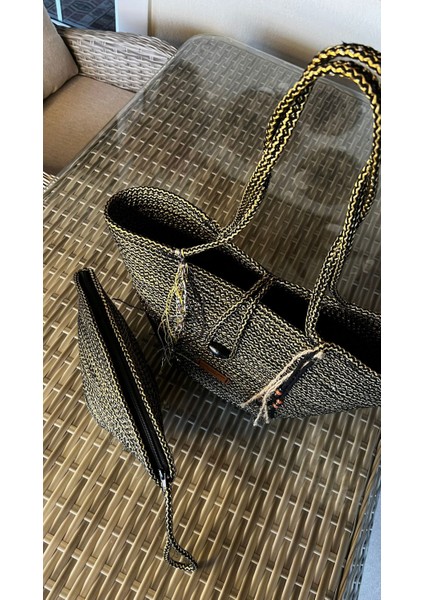 Bailey 2li Takım Plaj Çantası , El Çantası Clutch, Totebag, Kadın Çanta, Yazlık, Hediyelik, hasır Jüt Tress fiyatları