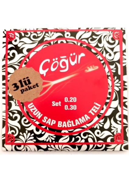 3CGR20 3 Takım Uzun Sap Bağlama Teli 004/CST 0.20