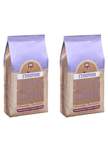 Kurukahveci Mehmet Efendi Ethiopian Filtre Kahve 250 gr X2
