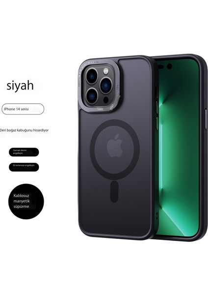 Apple Mat Cilt Telefon Kılıfı Metal Manyetik Koruyucu Kapak (Yurt Dışından)