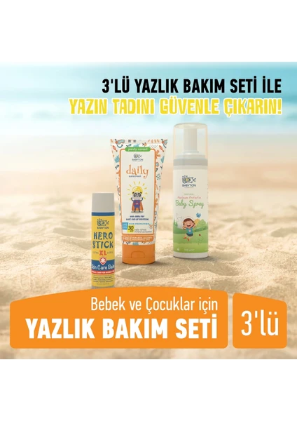 Bebek ve Çocuklar Için Güneş Kremi Yaz Bakım Seti