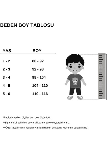 Erkek Çocuk Apaş Yaka Havlu Kumaş 2'li Takım