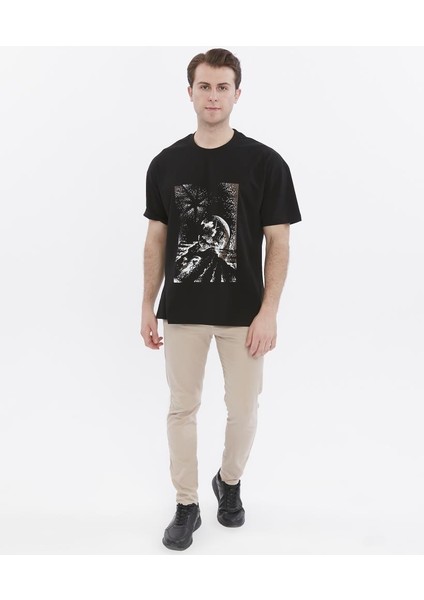 Oversize Baskılı Tişört