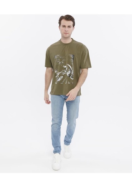 Oversize Baskılı Tişört