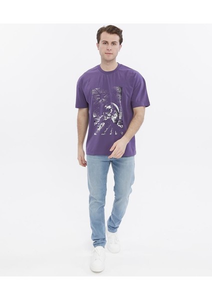 Oversize Baskılı Tişört