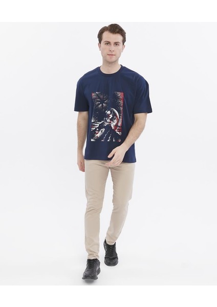 Oversize Baskılı Tişört