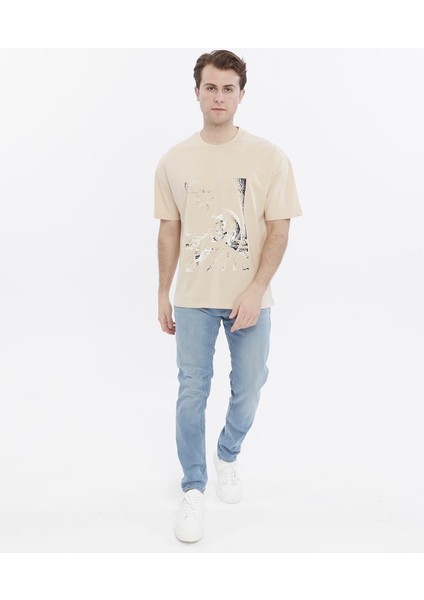 Oversize Baskılı Tişört