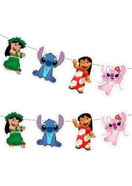 Lilo ve Stitch Dekoratif Banner 160X17 cm