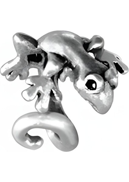 El Yapımı Antik Gümüş Kertenkele Yüzük - 3015