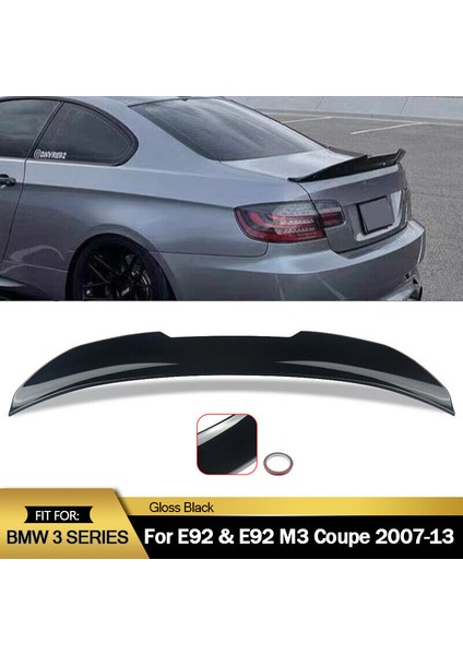 Bmw 3.seri E92 Plastik Parlak Siyah Psm Spoiler