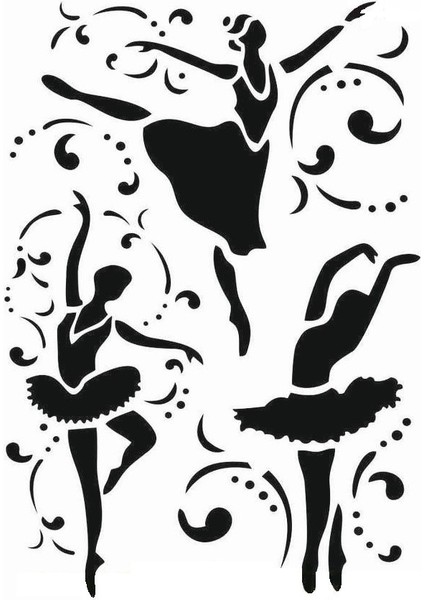 Stencil Sarayi Boyama Şablon Figür - 4158