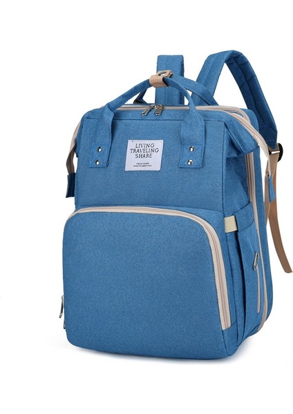 Beşik Mumya Çanta Uygun Katlanır Büyük Kapasiteli Anne ve Bebek Sırt Çantası Gezi Bebek Ürünleri Sırt Çantası (Yurt Dışından)