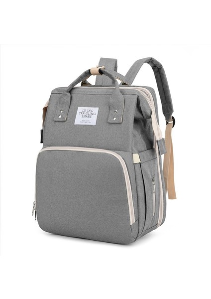 Beşik Mumya Çanta Uygun Katlanır Büyük Kapasiteli Anne ve Bebek Sırt Çantası Gezi Bebek Ürünleri Sırt Çantası (Yurt Dışından)