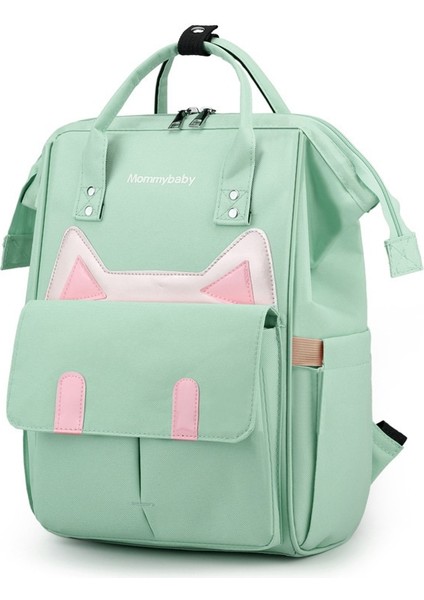 Kore Tarzı Rahat Sevimli Kedi Kulakları Anne Çantası Sırt Çantası Çok Fonksiyonlu Büyük Kapasiteli Sırt Çantası Anne ve Bebek Çantası Anne Çantası (Yurt Dışından)