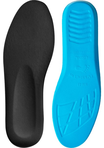 Spor Ayakkabı Tabanlığı, Günlük Memory Foam Hafızalı Sneaker Ayakkabı Tabanlık - M22 Siyah - 37 Numara
