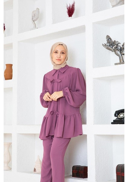 Eteği Fırfırlı Ikili Takım BRC1316 Lila
