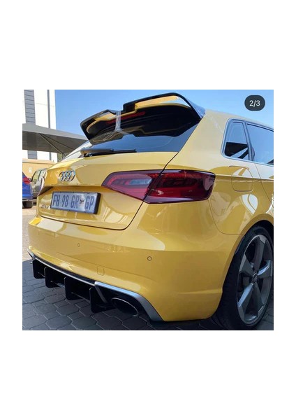 Audi A3 Hb 8V 2012-2019 Martı Plastik Parlak Siyah Spoiler modelleri