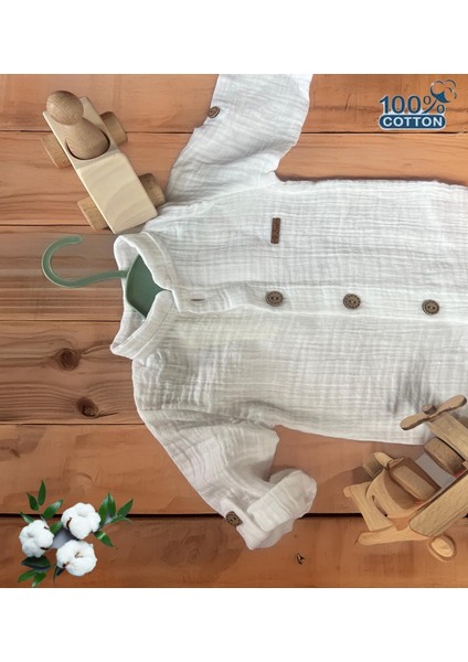 Organik Pamuklu Müslin Bebek Tulumu - Eoko-Tex Sertifikalı modelleri