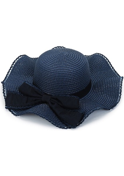 Yaz Serin Şapka Balıkçı Şapkası Hasır Şapka Kadın Moda Sahil Plaj Şapkası (Yurt Dışından)