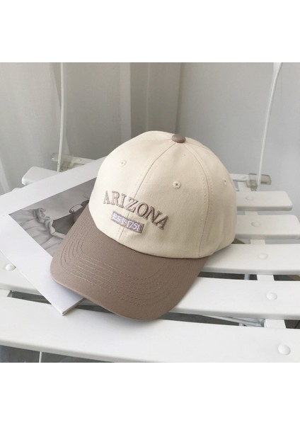 Mektup Nakış Beyzbol Şapkası Yaz Tüm Maç Gündelik Renk Eşleştirme Kap (Yurt Dışından)