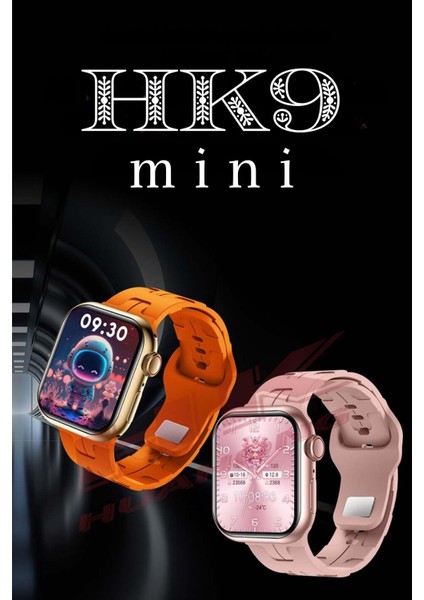 Hk9 Mini Akıllı Kol Saati 42MM Amoled Ekran Rose Gold