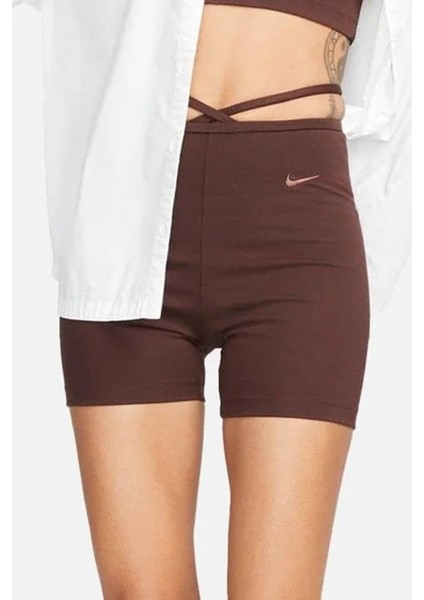Sportswear Everyday Modern 5 Inch Biker Shorts Kadın Tayt Şort Kahverengi