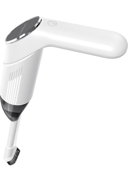 Alışveriş Parkı V5 180 Derece Katlanabilir Kablosuz Araç Süpürge - Beyaz