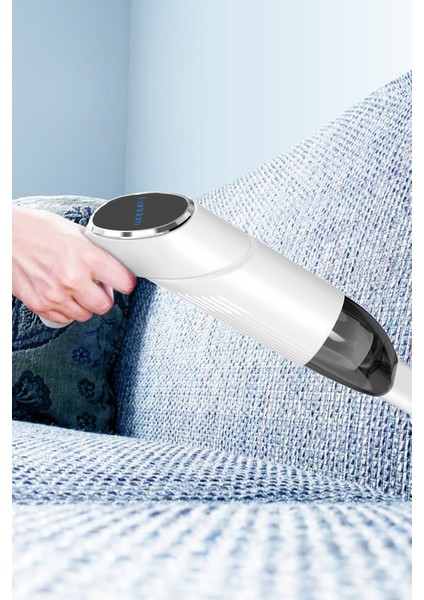 Alışveriş Parkı V5 180 Derece Katlanabilir Kablosuz Araç Süpürge - Beyaz fiyatları