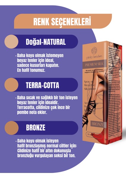 Sprey Bacak Fondoteni Bronze Renk - 30 ml